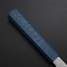 Petty Chromax Polished Blue Urushi Handle 150mm (5.9”)-[Musashi]-[Japanese-Kitchen-Knives]