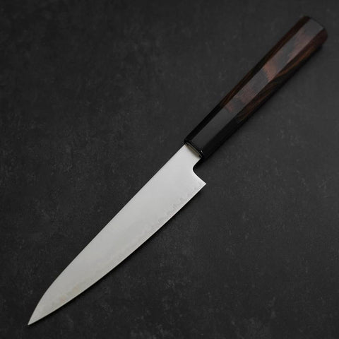Petty Chromax Polished Buffalo Ebony Handle 150mm (5.9”)-[Musashi]-[Japanese-Kitchen-Knives]