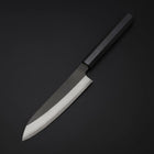 Petty Cobalt Stainless HRC62 Kurouchi Damascus Buffalo Ebony Handle 150mm (5.9”)-[Musashi]-[Japanese-Kitchen-Knives]