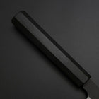 Petty Cobalt Stainless HRC62 Kurouchi Damascus Buffalo Ebony Handle 150mm (5.9”)-[Musashi]-[Japanese-Kitchen-Knives]