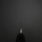 Petty Cobalt Stainless HRC62 Kurouchi Damascus Buffalo Ebony Handle 150mm-[Musashi]-[Japanese-Kitchen-Knives]