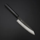 Petty Cobalt Stainless HRC62 Kurouchi Damascus Buffalo Ebony Handle 150mm-[Musashi]-[Japanese-Kitchen-Knives]