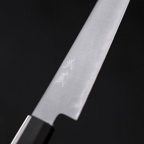 Petty HAP-40 Polished Buffalo Ebony Handle 150mm (5.9”)-[Musashi]-[Japanese-Kitchen-Knives]
