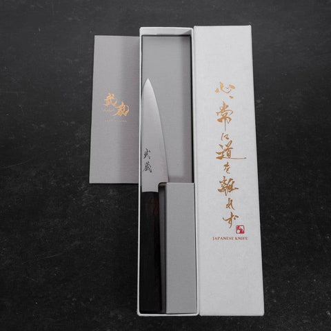 Petty HAP-40 Polished Ebony Handle 120mm (4.7”)-[Musashi]-[Japanese-Kitchen-Knives]