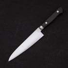 Petty Knife AUS-8 Polished Western Black Handle 120mm (4.7”)-[Musashi]-[Japanese-Kitchen-Knives]