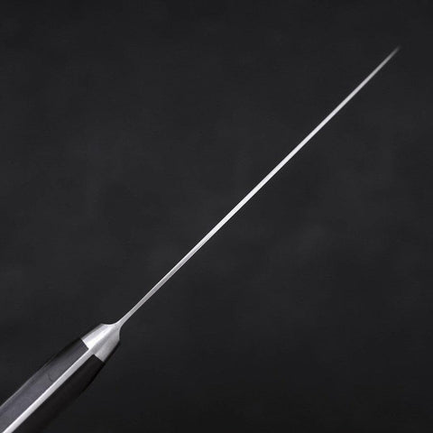 Petty Knife AUS-8 Polished Western Black Handle 120mm (4.7”)-[Musashi]-[Japanese-Kitchen-Knives]
