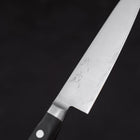 Petty Knife AUS-8 Polished Western Black Handle 120mm-[Musashi]-[Japanese-Kitchen-Knives]