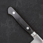 Petty Knife AUS-8 Polished Western Black Handle 120mm-[Musashi]-[Japanese-Kitchen-Knives]