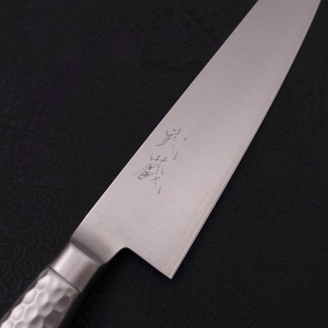 Petty Knife VG-5 Polished Western Handle 180mm (7”)-[Musashi]-[Japanese-Kitchen-Knives]