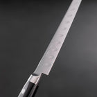 Petty Molybdenum Polished Dimples Western Black Handle 150mm (5.9”)-[Musashi]-[Japanese-Kitchen-Knives]