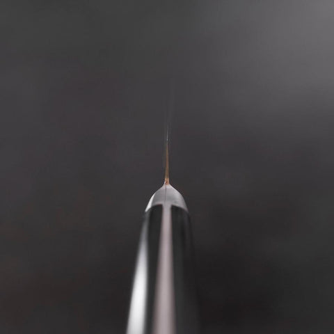 Petty Molybdenum Polished Dimples Western Black Handle 150mm (5.9”)-[Musashi]-[Japanese-Kitchen-Knives]