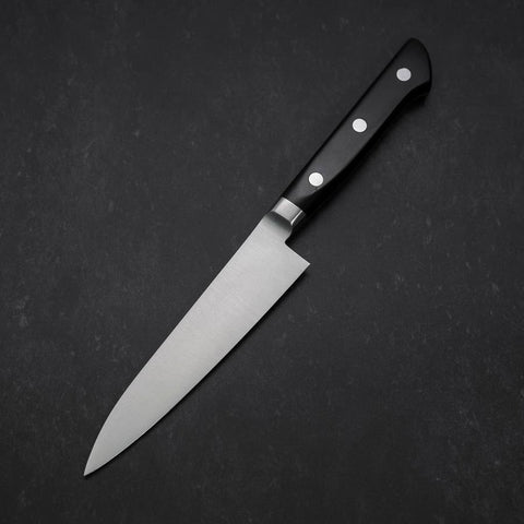 Petty Molybdenum Polished Western Black Handle 120mm (4.7”)-[Musashi]-[Japanese-Kitchen-Knives]