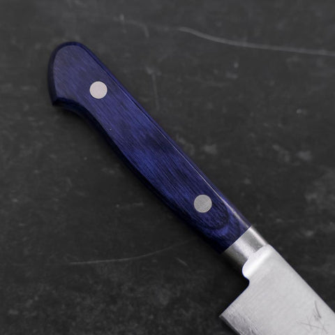 Petty Molybdenum Polished Western Blue Handle 120mm (4.7”)-[Musashi]-[Japanese-Kitchen-Knives]