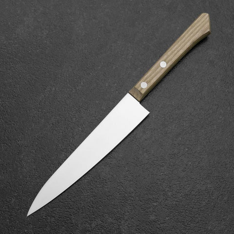 Petty Molybdenum Polished Western Magnolia Handle 135mm (5.3”)-[Musashi]-[Japanese-Kitchen-Knives]