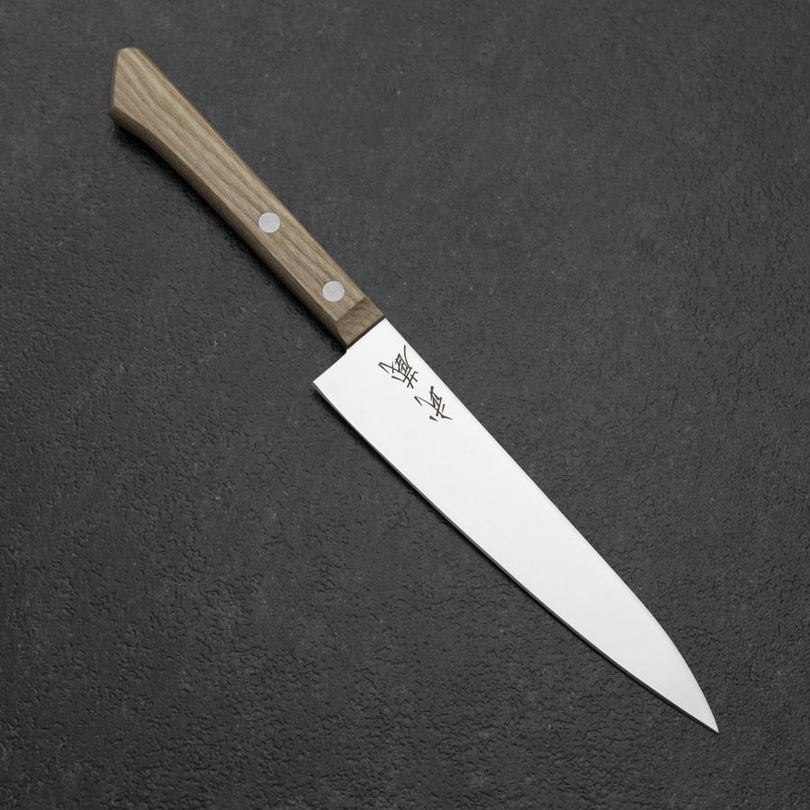 ペティナイフ モリブデン鋼 磨き仕上げ 洋風朴木柄 135mm – MUSASHI