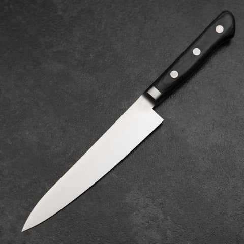 Petty Molybdenum Polished Western Purple Handle 150mm-[Musashi]-[Japanese-Kitchen-Knives]