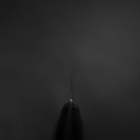 Petty Molybdenum Polished Western Purple Handle 150mm-[Musashi]-[Japanese-Kitchen-Knives]