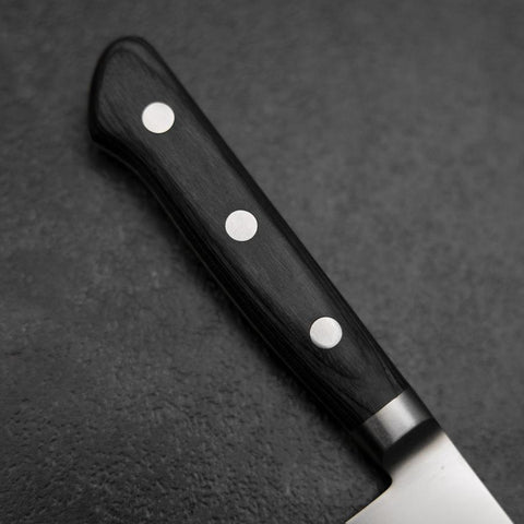 Petty Molybdenum Polished Western Purple Handle 150mm-[Musashi]-[Japanese-Kitchen-Knives]
