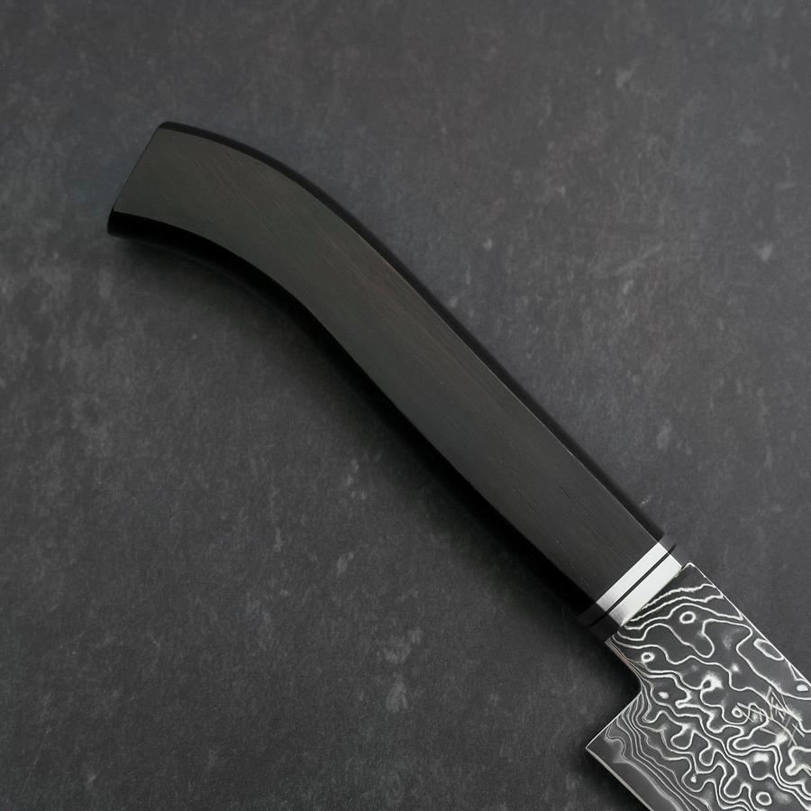 Petty SG-2 Black Damascus Western Ebony Handle 155mm-[Musashi]-[Japanese-Kitchen-Knives]