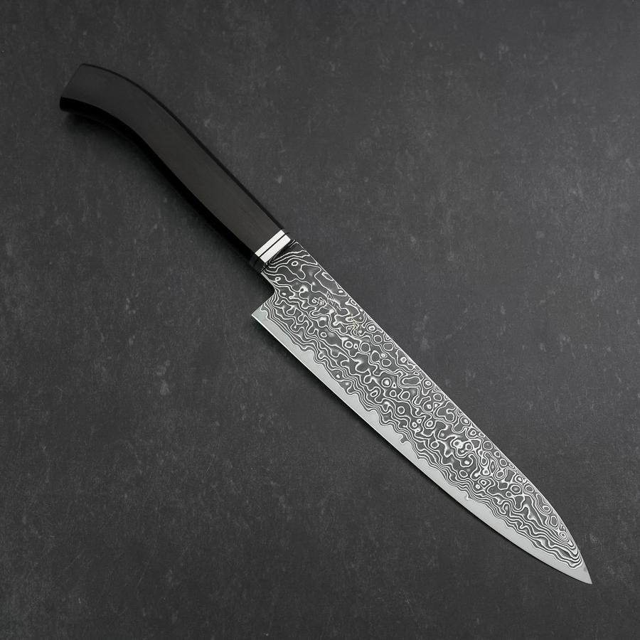 Petty SG-2 Black Damascus Western Ebony Handle 155mm-[Musashi]-[Japanese-Kitchen-Knives]