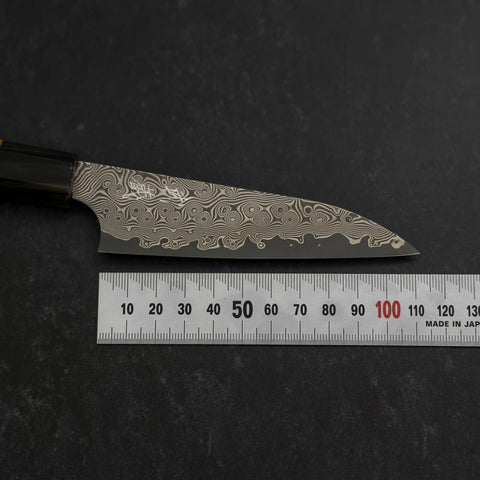 Petty SG-2 Damascus Buffalo Teak Handle 120mm (4.7”)-[Musashi]-[Japanese-Kitchen-Knives]