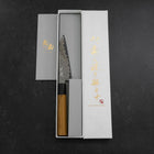 Petty SG-2 Damascus Buffalo Teak Handle 120mm (4.7”)-[Musashi]-[Japanese-Kitchen-Knives]