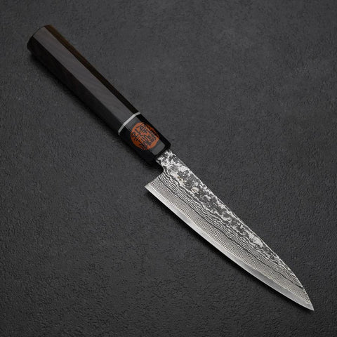 Petty SG-2 Damascus Ebony Handle 135mm (5.3”)-[Musashi]-[Japanese-Kitchen-Knives]