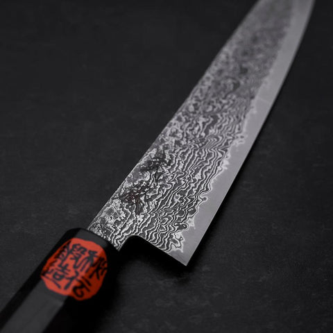 Petty SG-2 Damascus Ebony Handle 150mm-[Musashi]-[Japanese-Kitchen-Knives]