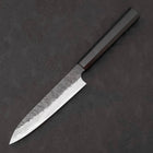 Petty SG-2 Kurouchi Tsuchime Buffalo Ebony Handle 150mm (5.9”)-[Musashi]-[Japanese-Kitchen-Knives]