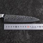 Petty SG-2 Mirror Tsuchime Damascus Octagonal Mahogany Handle 150mm (5.9”)-[Musashi]-[Japanese-Kitchen-Knives]