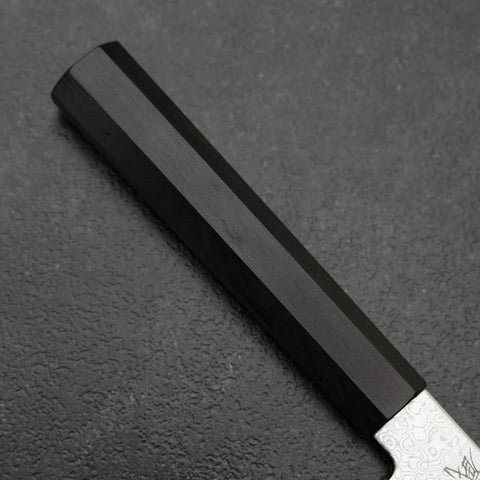Petty SG-2 Nickel Damascus Ebony Handle 150mm (5.9”)-[Musashi]-[Japanese-Kitchen-Knives]