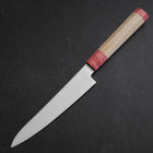 Petty SG-2 Polished Maple Red Handle 150mm (5.9”)-[Musashi]-[Japanese-Kitchen-Knives]