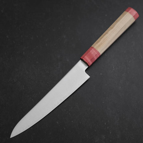 Petty SG-2 Polished Maple Red Handle 150mm (5.9”)-[Musashi]-[Japanese-Kitchen-Knives]