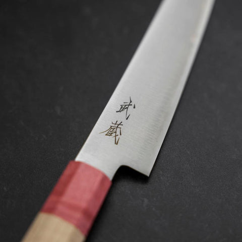 Petty SG-2 Polished Maple Red Handle 150mm (5.9”)-[Musashi]-[Japanese-Kitchen-Knives]