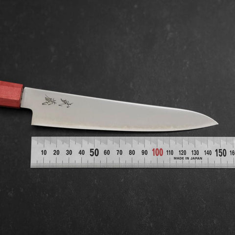 Petty SG-2 Polished Maple Red Handle 150mm (5.9”)-[Musashi]-[Japanese-Kitchen-Knives]