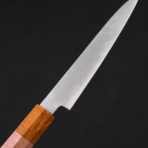 Petty SG-2 Polished Yellow Maple Handle 120mm (4.7”)-[Musashi]-[Japanese-Kitchen-Knives]