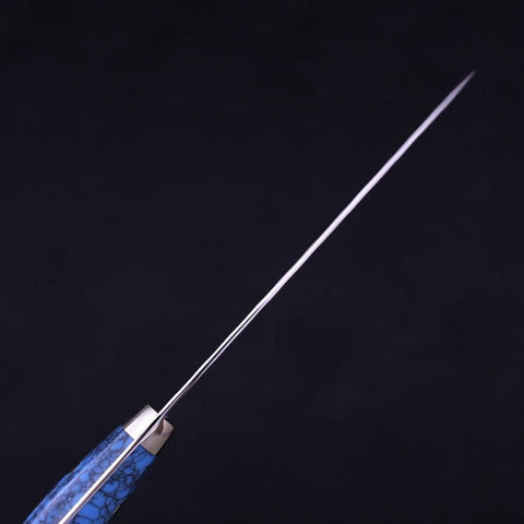 Petty SG-2 Tsuchime Turquoise Blue Handle 150mm (5.9”)-[Musashi]-[Japanese-Kitchen-Knives]
