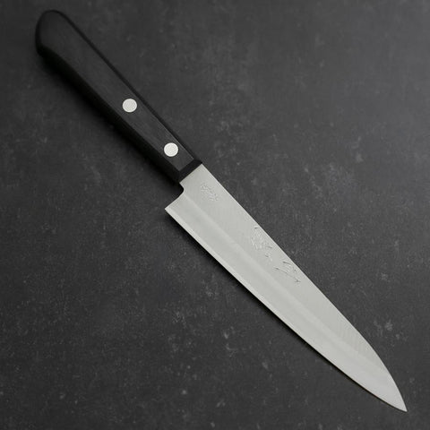Petty SK Steel Polished Western Black Handle 150mm (5.9”)-[Musashi]-[Japanese-Kitchen-Knives]