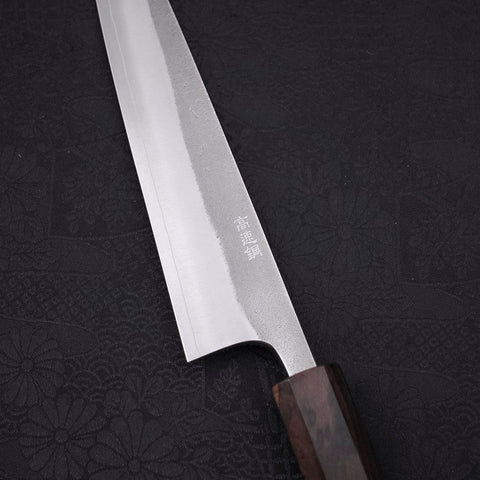 Petty SKD11 Nashiji Ebony Handle 150mm (5.9”)-[Musashi]-[Japanese-Kitchen-Knives]
