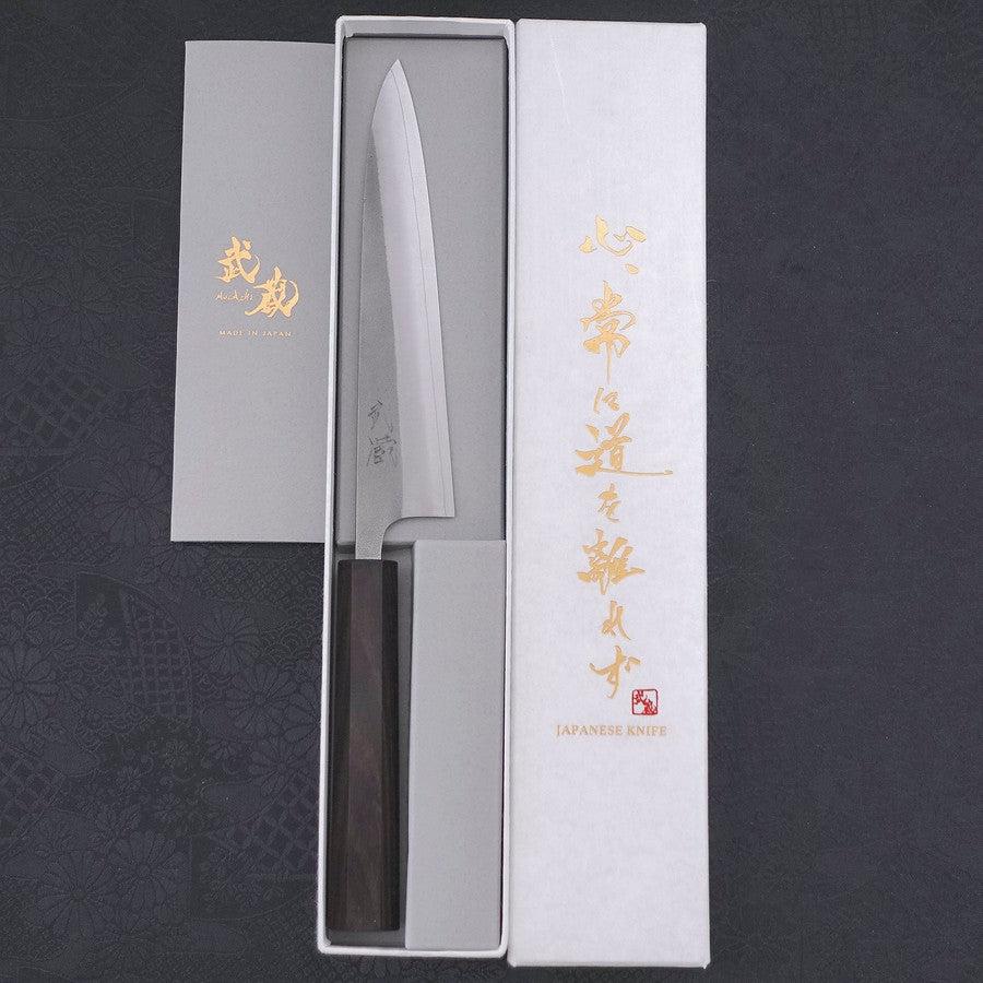 ペティ SKD11 梨地 黒檀水牛柄 150mm – MUSASHI