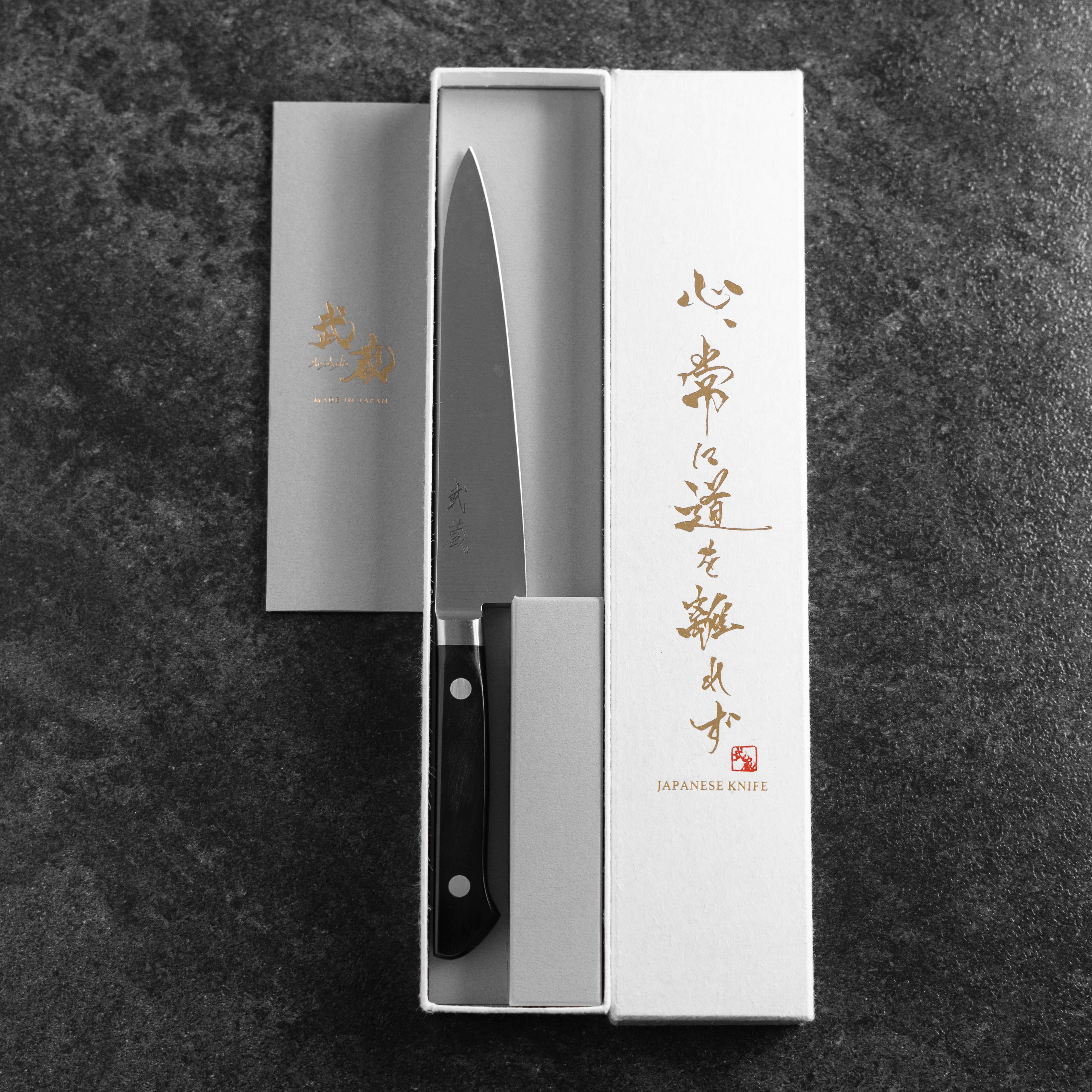ペティ AUS-8 磨き 洋風緑柄 120mm – MUSASHI