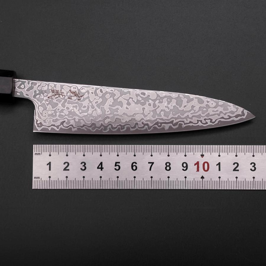 ペティ SLD 浪 ニッケルダマスカス 黒檀水牛柄 135mm – MUSASHI
