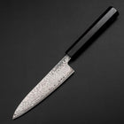 Petty SLD Black Damascus Ebony Handle 130mm-[Musashi]-[Japanese-Kitchen-Knives]