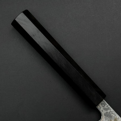 Petty SLD Black Damascus Ebony Handle 130mm-[Musashi]-[Japanese-Kitchen-Knives]