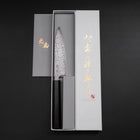 Petty SLD Black Damascus Ebony Handle 130mm-[Musashi]-[Japanese-Kitchen-Knives]