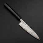 Petty SLD Black Damascus Ebony Handle 130mm-[Musashi]-[Japanese-Kitchen-Knives]
