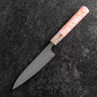 Petty SLD Mirror Buffalo Dark Pink Maple Handle 130mm-[Musashi]-[Japanese-Kitchen-Knives]