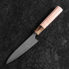 Petty SLD Mirror Buffalo Light Pink Maple Handle 130mm (5.1”)-[Musashi]-[Japanese-Kitchen-Knives]