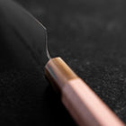 Petty SLD Mirror Buffalo Light Pink Maple Handle 130mm-[Musashi]-[Japanese-Kitchen-Knives]