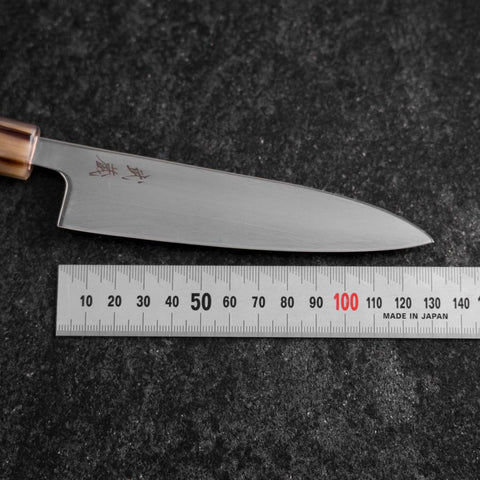 Petty SLD Mirror Buffalo Light Pink Maple Handle 130mm-[Musashi]-[Japanese-Kitchen-Knives]